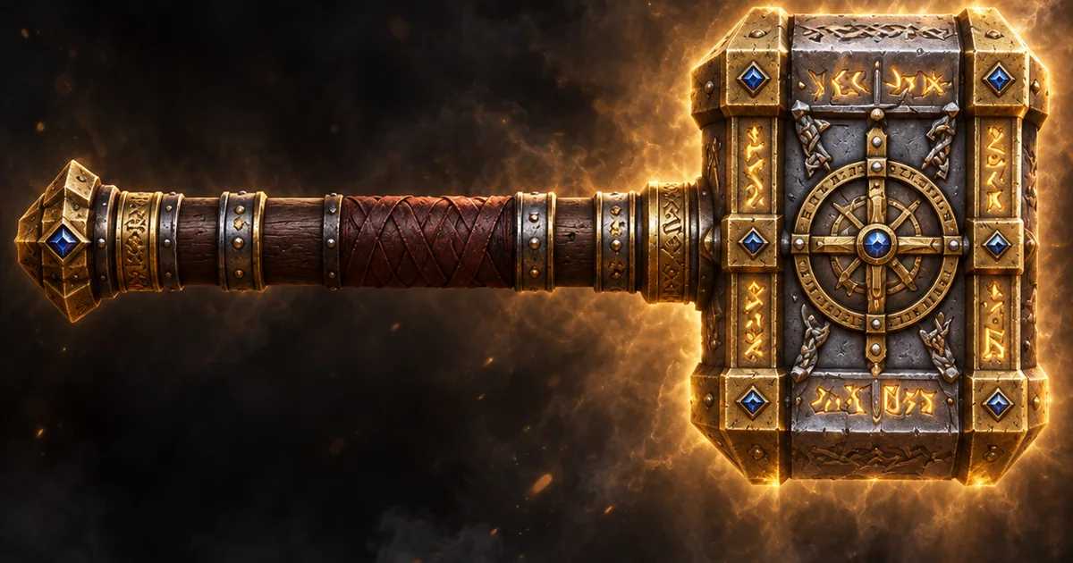 Artwork for Fearbreaker: The Dwarven Hammer That Saved Thunder Bluff.