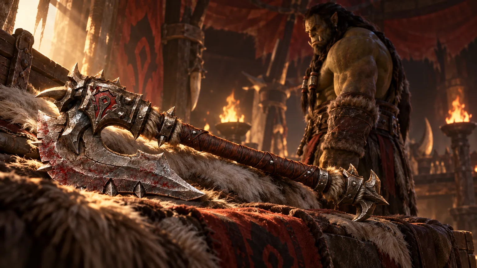 Gorehowl lies abandoned beneath the banners of the Horde