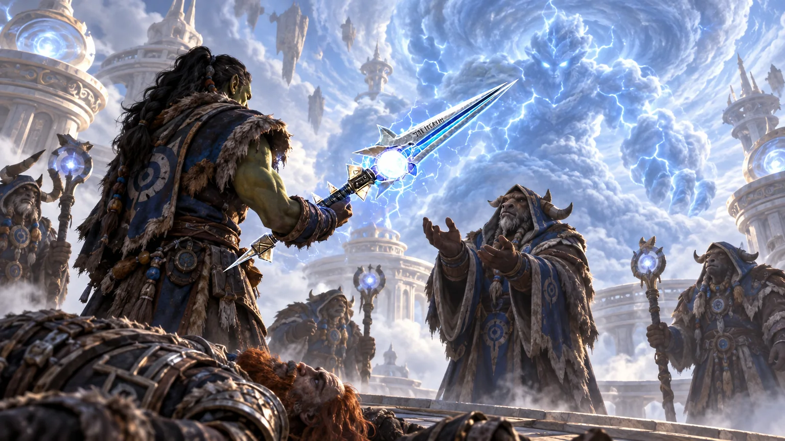 Mortal champions confront the storm power contained within Thunderfury