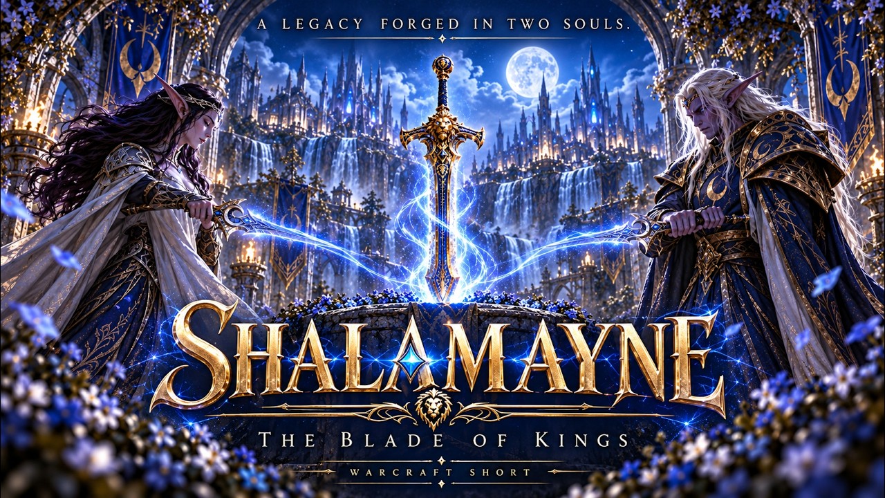 Official YouTube thumbnail for Shalamayne: The Sword Born When a King Became Whole | Warcraft Legendary Weapons.