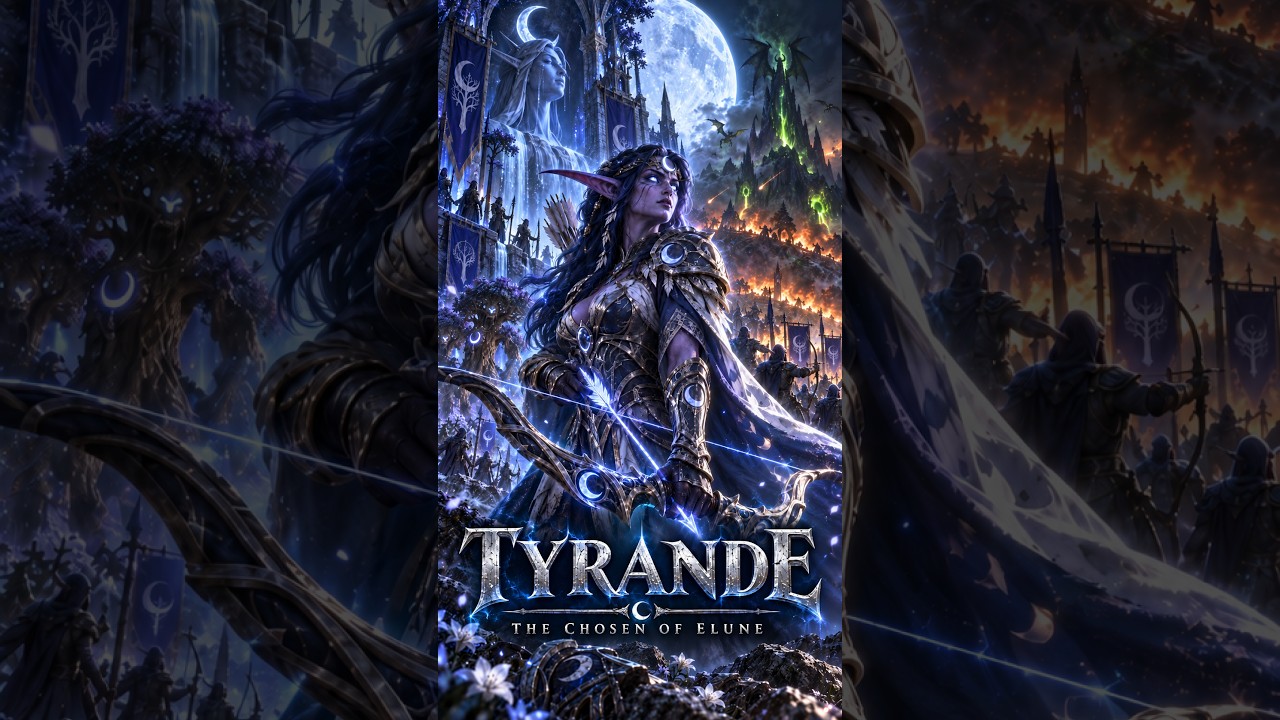 Official YouTube thumbnail for Tyrande Whisperwind - 10,000 Years of Night Elf Leadership.
