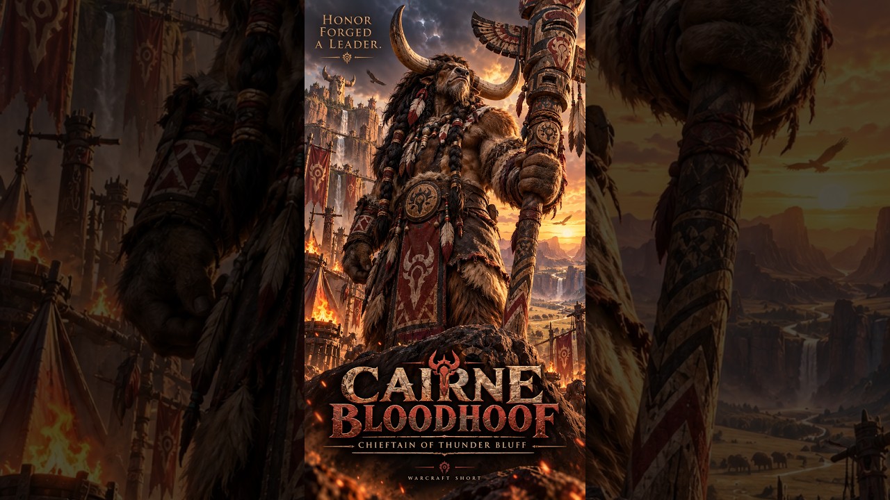 Artwork for Cairne Bloodhoof: the duel Garrosh could only win with poison.