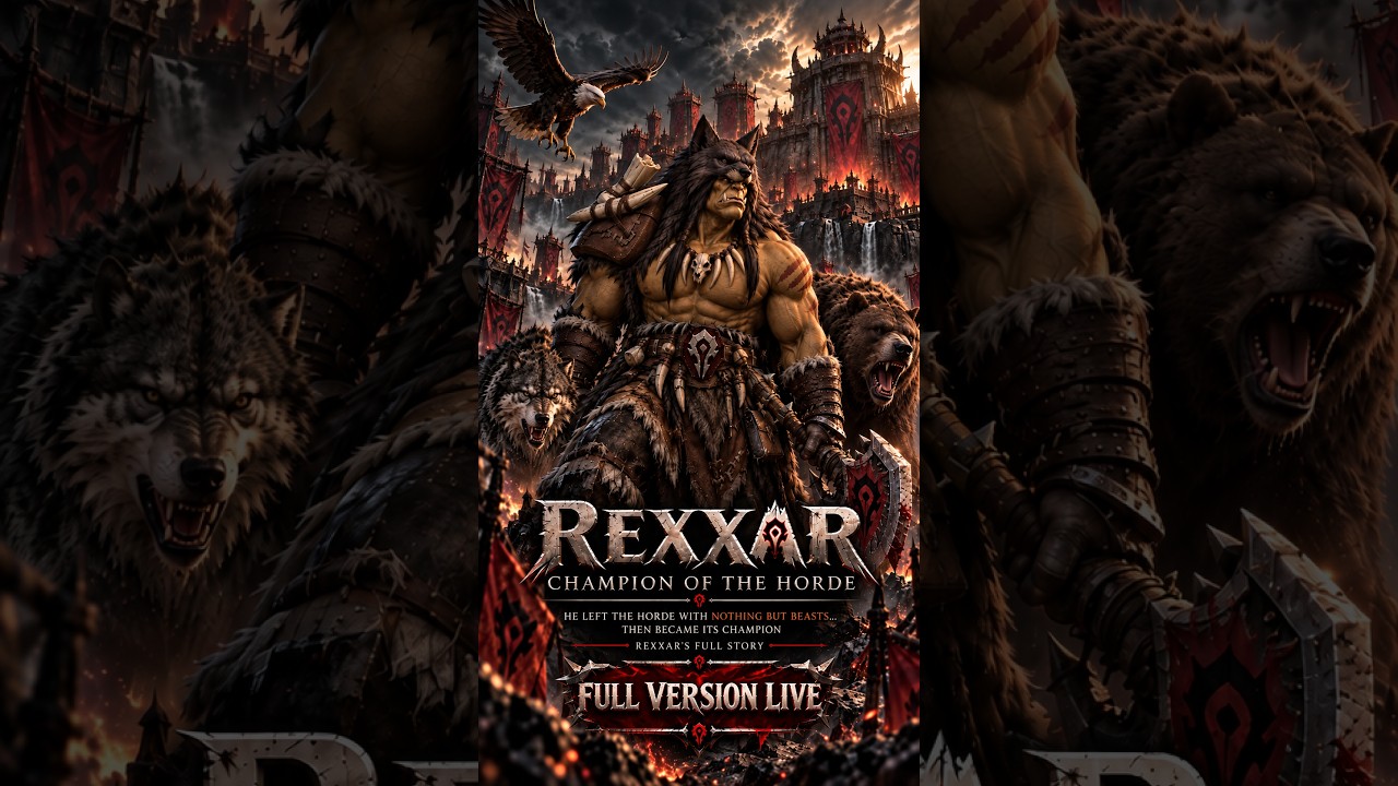 Official video artwork for He Faced a God of the Sea… and Refused to Kneel 🌊🪓 #rexxar #warcraft.